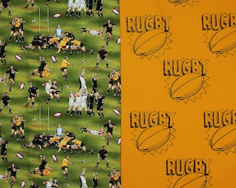 Narabar Infecteren langzaam Rugby Fabric/2 Yds Total/1yd All Blacks Fabric 1yd Rugby - Etsy