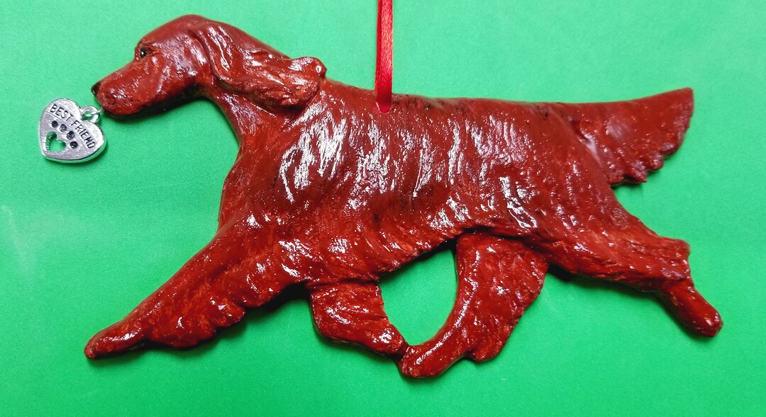 Irish Setter Christmas Ornament/home & Living/home Decor/seasonal Decor