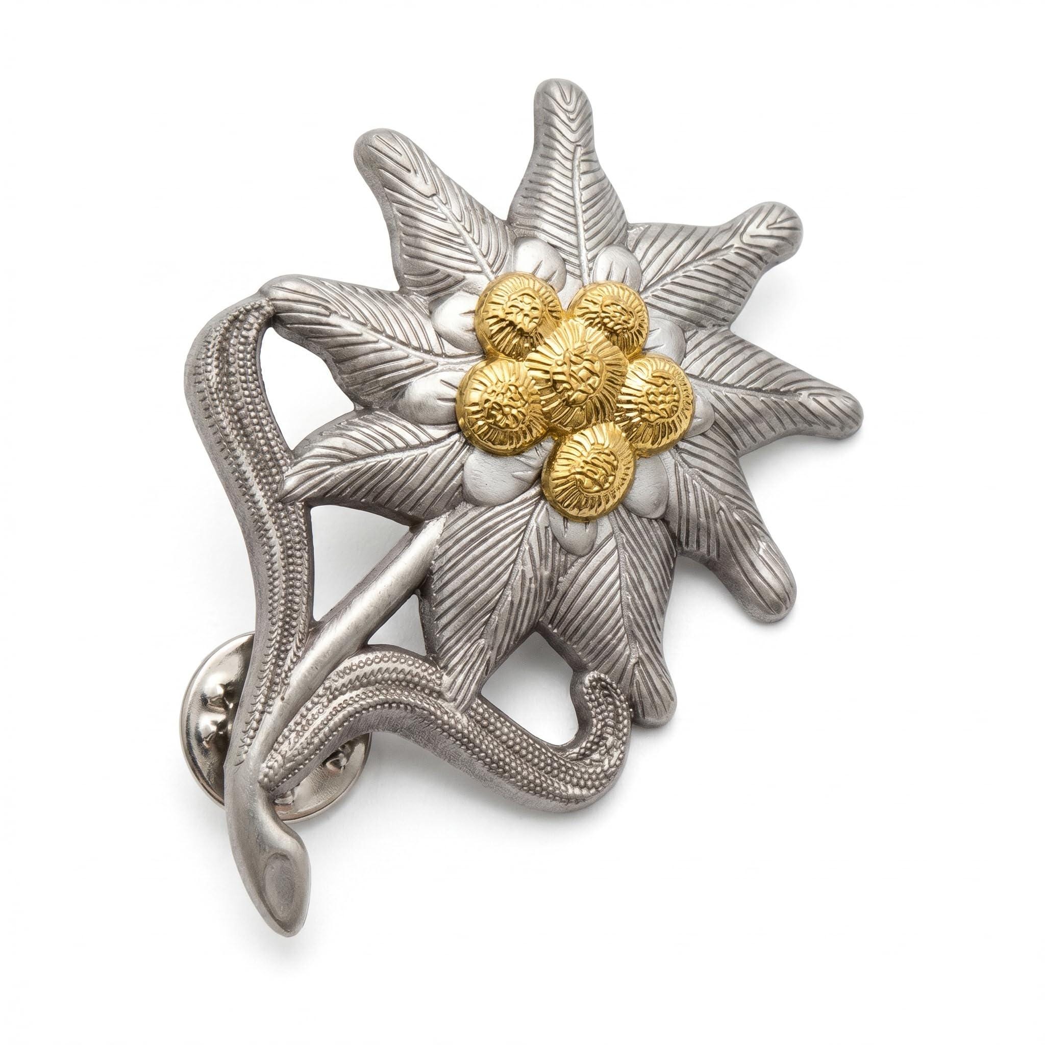 Edelweiss Flower Pin - Etsy