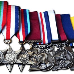 Military Medals Group Set Victoria Cross, Military Medal, Military Cross, France, Pacific, Arctic Star & George Cross British Medal Copy