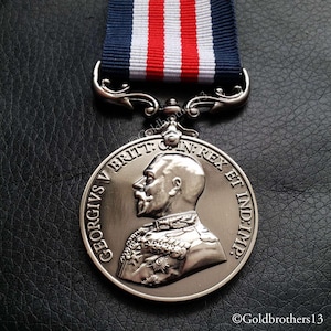 Military Medal WW1 British Bravery In The Field Royal George V Full Size Repro