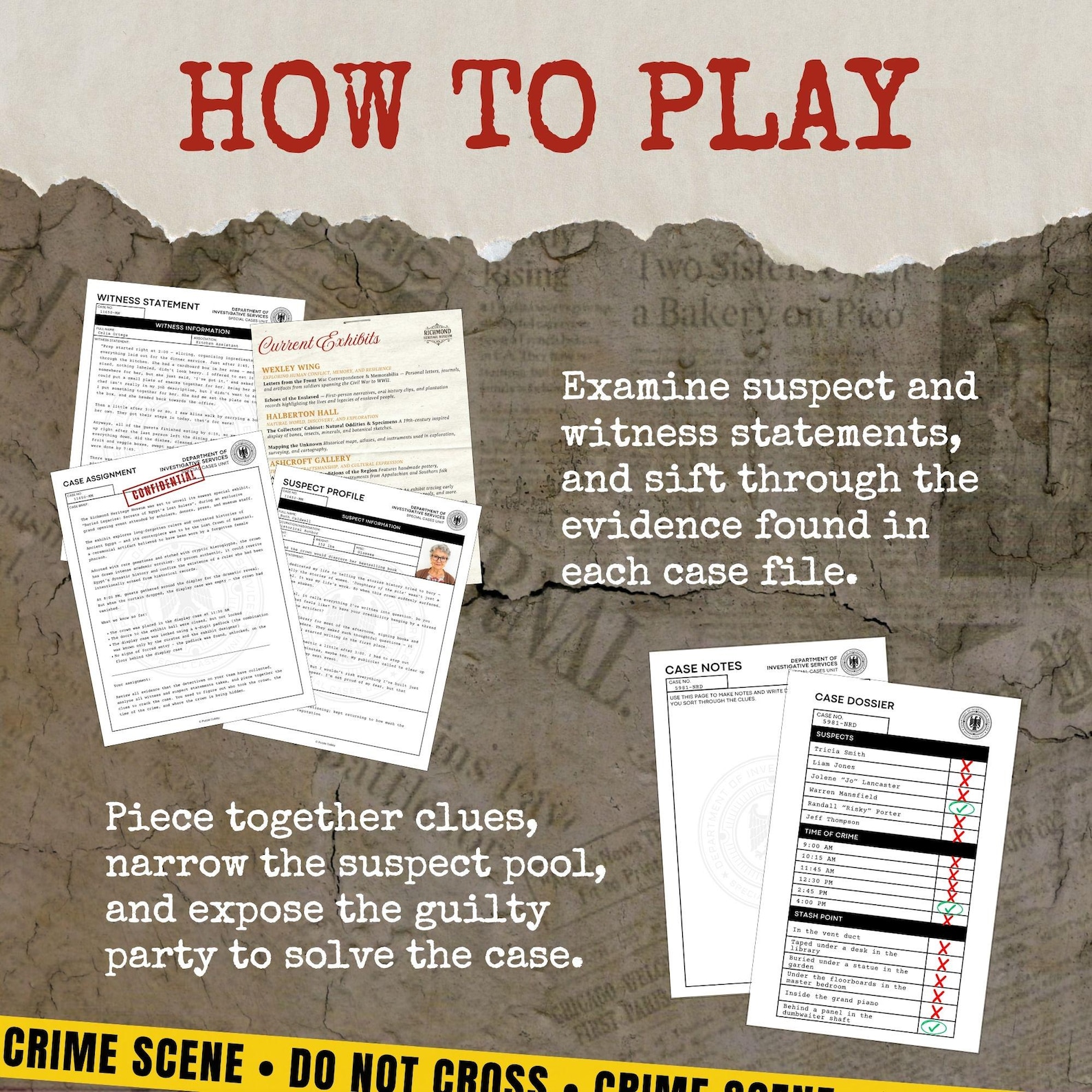 Printable Mystery Game for Teens and Adults | Printable Case File ...