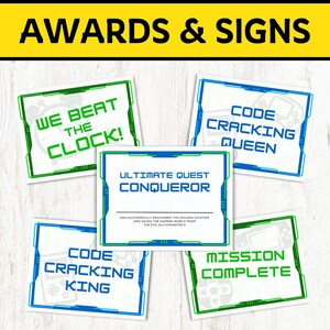 Video Game Escape Room Game for Kids | Gaming Birthday Printable Activity | Screen Free Fun | Print and Play PDF | Family Game Night image 6