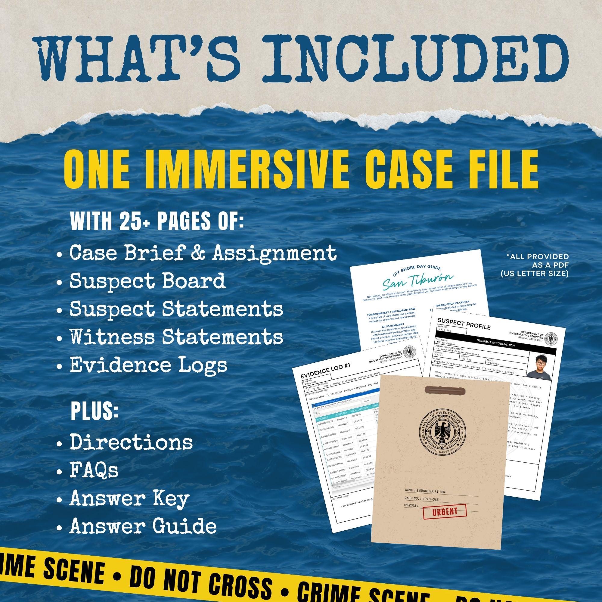Printable Mystery Game for Teens and Adults | Printable Case File