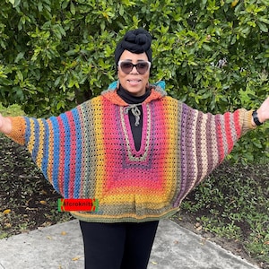Mel&#39;s Oversized Hoodie Crochet Pattern (digital)