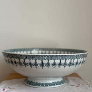 Footed Salad Bowl Home Decor French for Antique Vintage lover for Birthday/Anniversary/Wedding/Housewarming/Retirement Gift/Special Gift