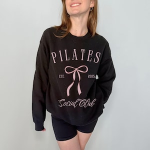 Pilates Princess Sweatshirt - Coquette Crewneck, Girly Coquette Sporty Shirt, Pilates Lover Gift, Exercise Top, Pilates Gift, Pilates Shirt