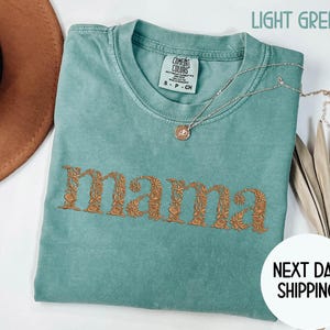 Comfort Colors® Retro Mama Shirt Mothers Day Gift From Daughter for Mom Mama Tshirt For Birthday For Her Baby Shower Christmas