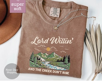Lord Willin&#39; Graphic Tee: Comfort Colors Christian Shirt