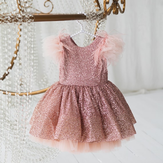 slim fit dress slacks Konges Sløjd-Girls Red Sequin Tulle Dress main image 1