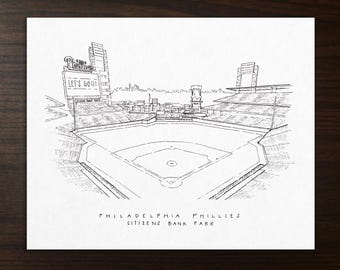 Phillies Citizens Bank Park: Blanco y negro