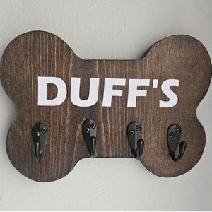 Personalized Dog Bone Leash Holder
