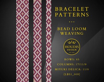 Miyuki Bead Loom Bracelet Pattern SET: DIY Weaving Design (PDF Download)