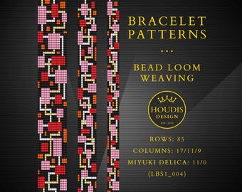 Miyuki Bead Loom Bracelet Pattern SET: DIY Weaving Design (PDF Download)