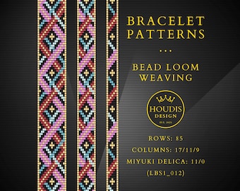 Miyuki Bead Loom Bracelet Pattern SET: DIY Weaving Design (PDF Download)