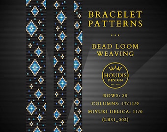 Miyuki Bead Loom Bracelet Pattern SET: DIY Weaving Design (PDF Download)