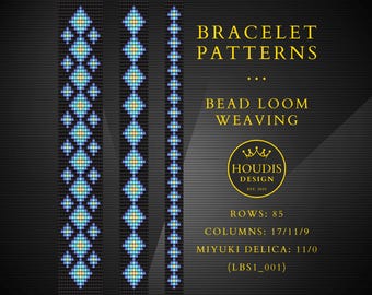 Miyuki Bead Loom Bracelet Pattern SET: DIY Weaving Design (PDF Download)