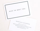 Margeaux: Letterpress Calling Cards - Set of 50