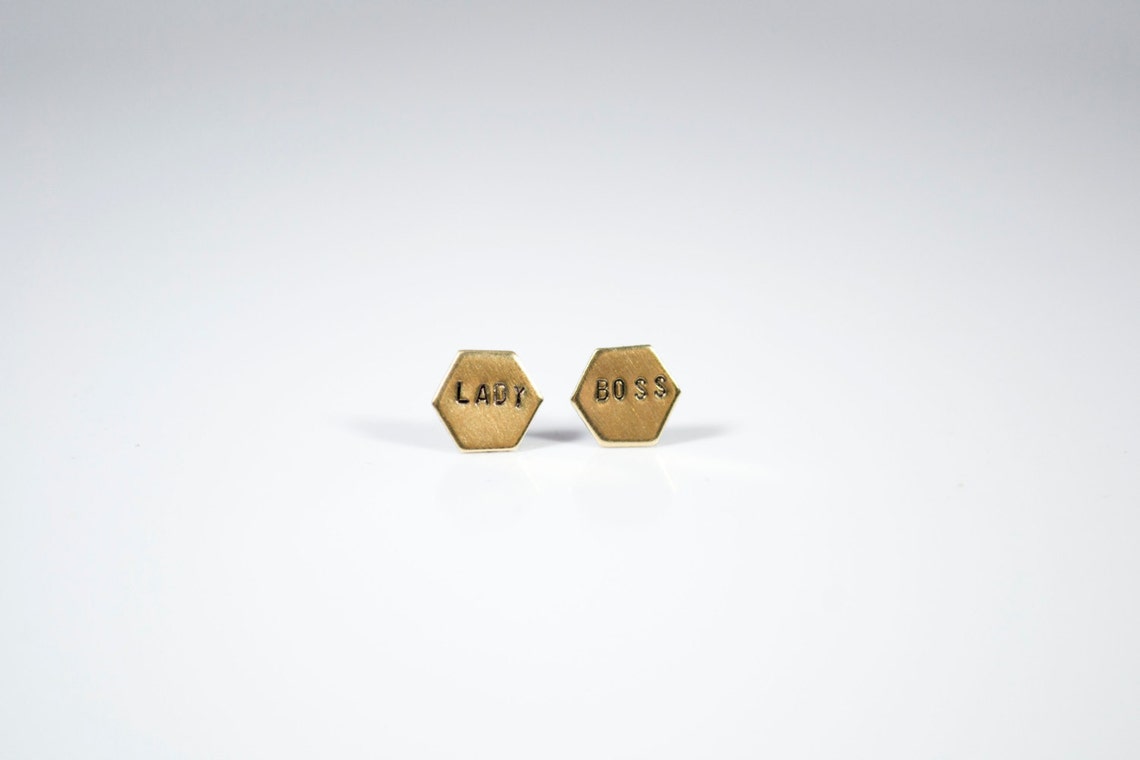 Victoria - The Boss Babe Goal Digger Earrings