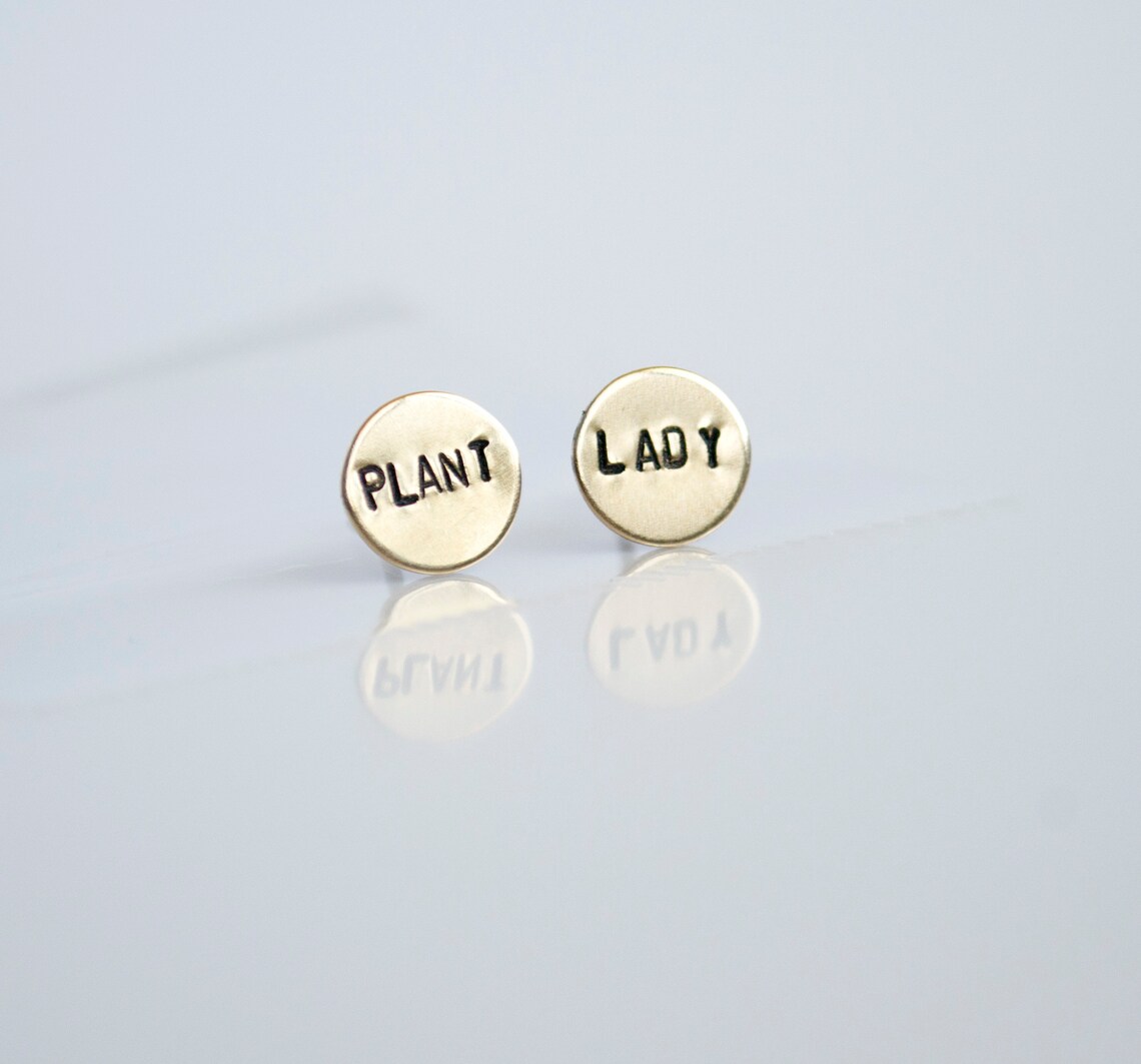 Plant Mom Earrings, Hearts