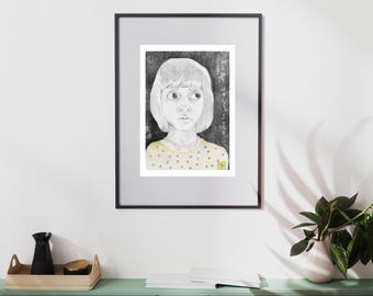 Title ' What do you see' ,  art print from original painting