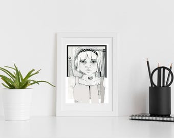 Title ' Metropolis' ,  art print from original painting