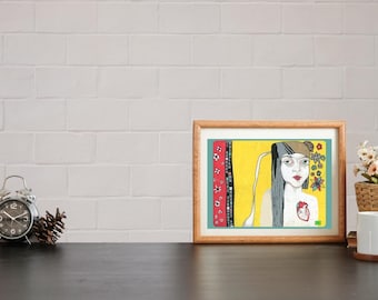 Title 'Heart ' ,  art print from original  painting