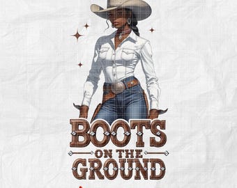 Black Cowgirl Boots PNG: Western Rodeo Clipart (Digital Download)