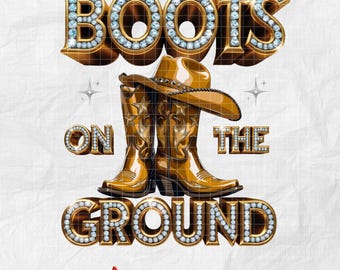 Diamond Western Boots PNG: Glam Cowboyhatt Clipart (digital nedladdning)