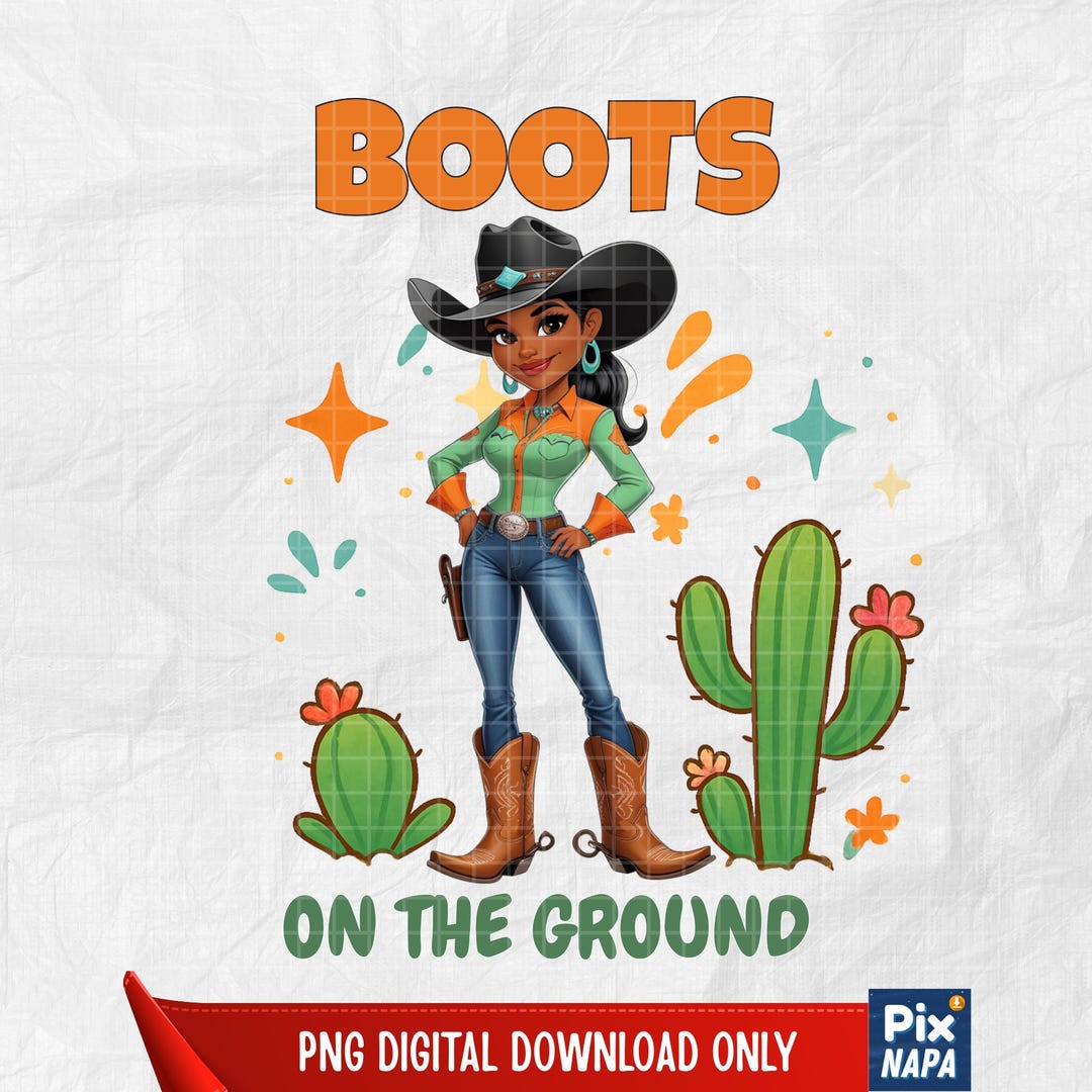 Cartoon Rodea Cartoon Cowgirl Clipart, Rodeo Outfit, Western PNG (digital Download ...