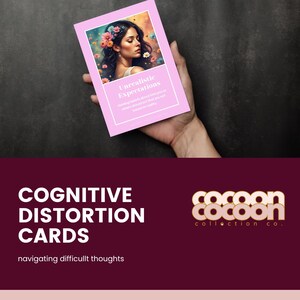Cognitieve vervormingskaarten voor emotionele helderheid digitale download printables afbeelding 1