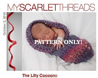 Baby Cocoon Crochet Pattern  INSTANT DOWNLOAD, Baby Cocoon, Baby Nest, Baby Pod, Photography Prop