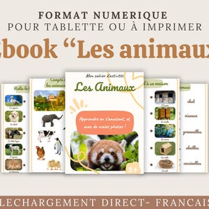 電子ブック モンテッソーリ : Découverte des Animaux – Activités Ludiques avec Photos Réelles à Imprimer