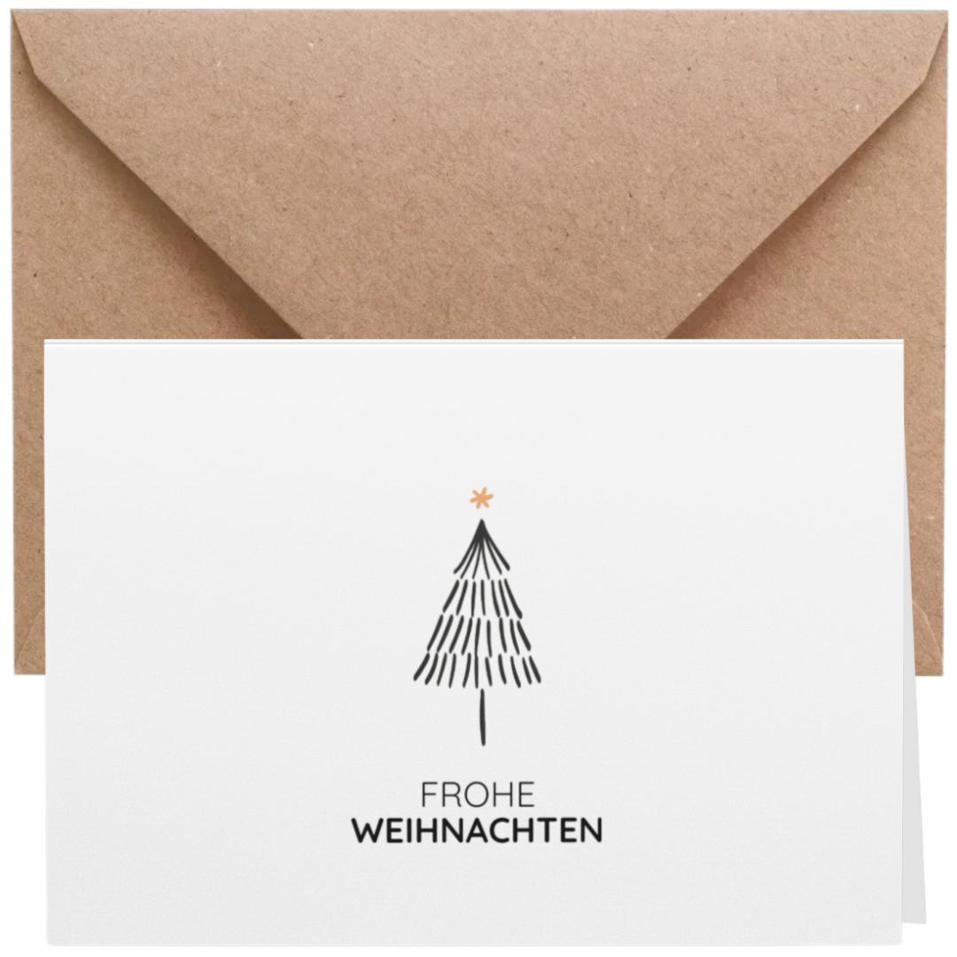 Produktbild von Weihnachtskarten Nostalgie Winteridylle (25 Sets Inkl. Kuverts) Mit