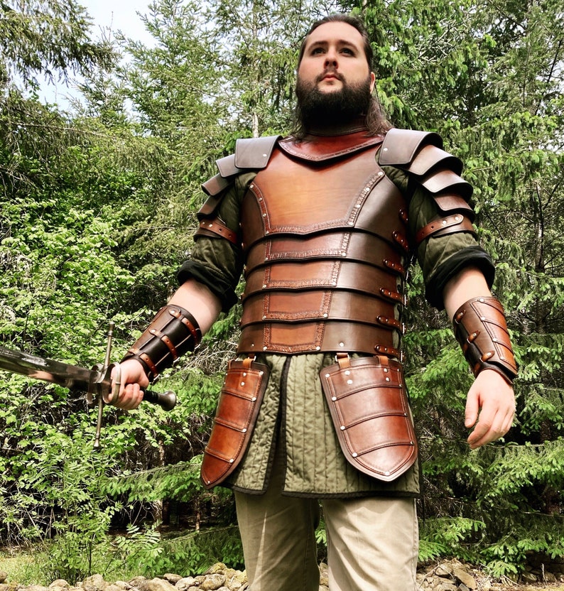 Full Set Norse Rune Heavy Leather Armor Etsy