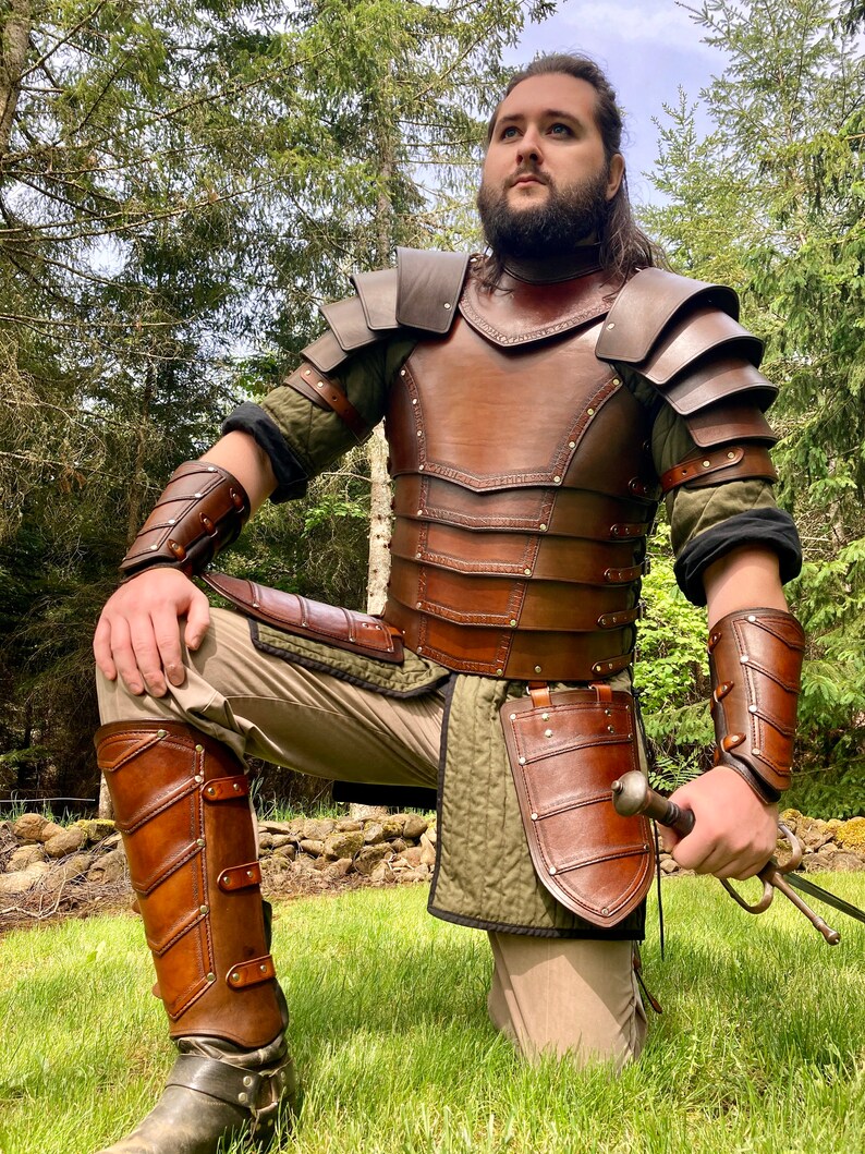 Full Set Norse Rune Heavy Leather Armor Etsy