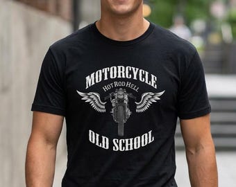 Old School Biker Motorcycle Tee | Vintage Rider Design