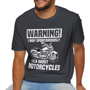 T-shirt souple unisexe amateur de moto, cadeau motard, t-shirt moto vintage, tenues décontractées, vêtements pour passionné de moto
