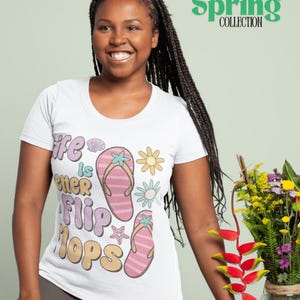 Life is Better in Flip Flops T-Shirt: Vintage Style Beachwear