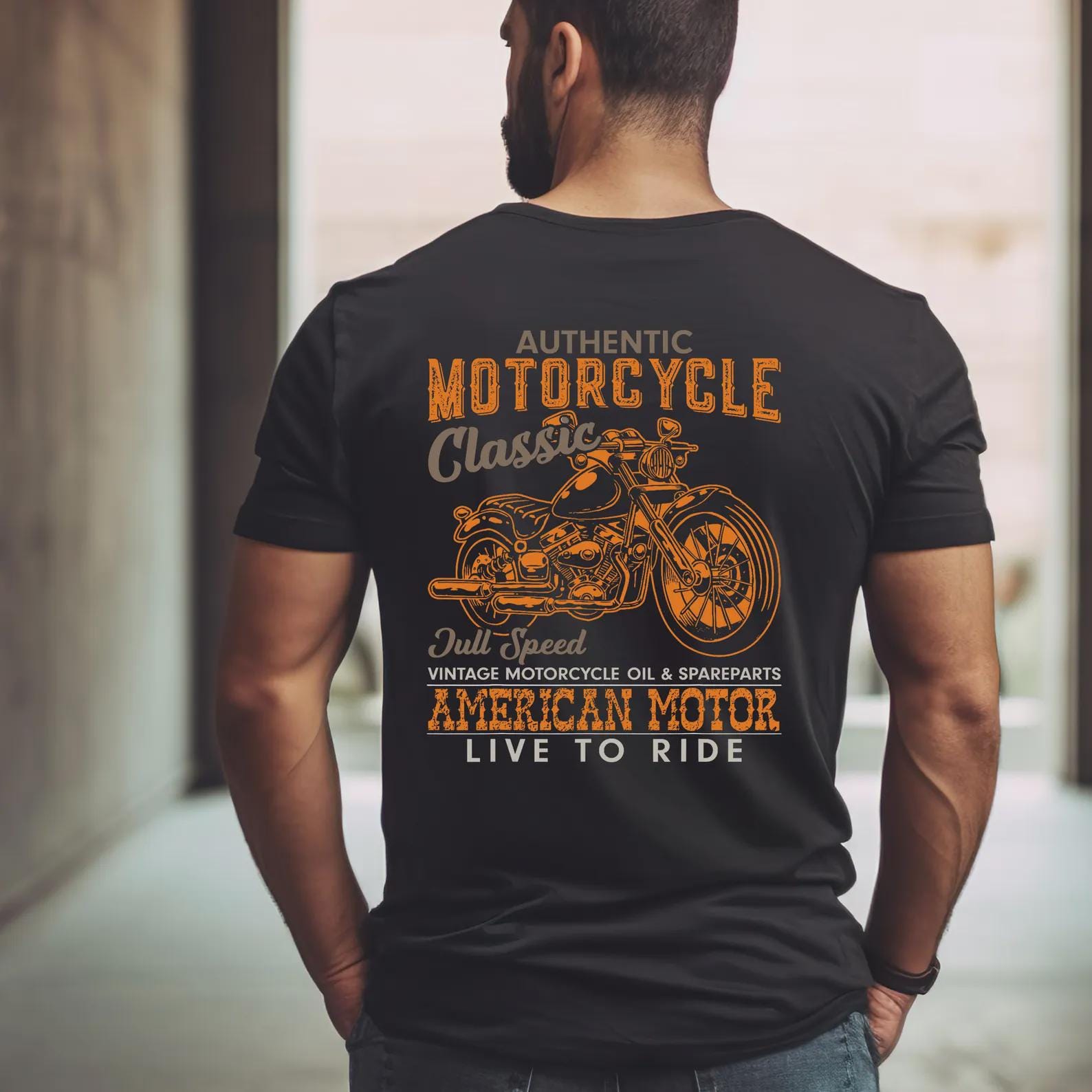 TT Vintage Clothing  Vintage Style Motorcycle Graphic T-shirt , Classic Biker Tee - Etsy