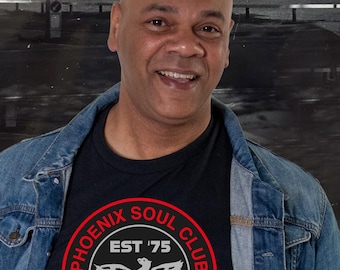 T-Shirt Phoenix Soul Club Peterborough EST 75  + FREE exclusive waterproof sticker sheet