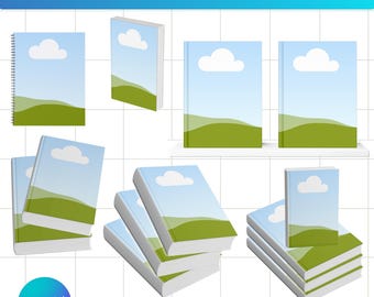 Book Mockup Canva Template: Ebook & Print Cover Display (Digital Download)