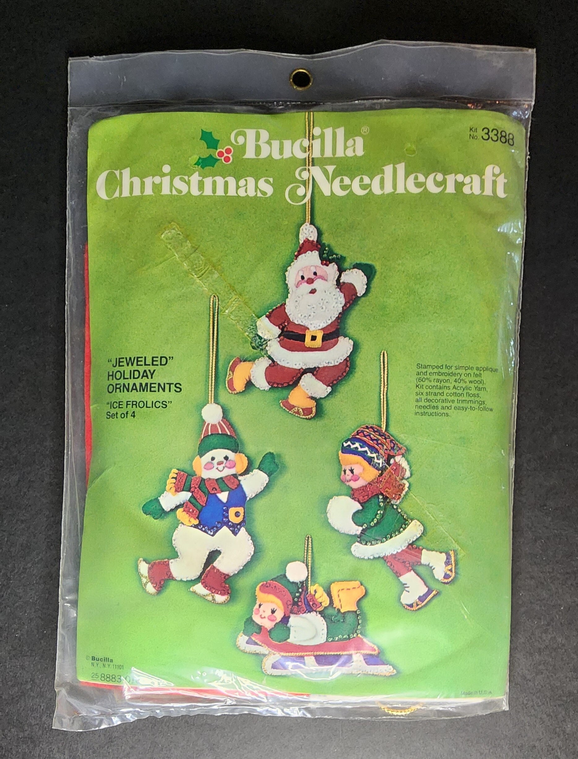 Plaid Crafts - Make your holidays magical with the Bucilla A Christmas  Skate Felt Stocking Kit. This unique Christmas stocking features an elegant  ice skater on a frozen pond. Bucilla kits come