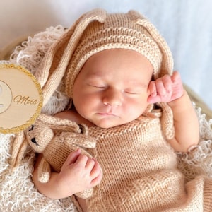 Carte étapes bébé + carte prénom