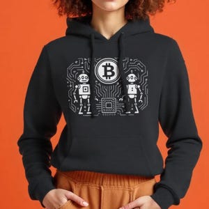 Funny Bitcoin Sweatshirt | Crypto Hoodie | Bitcoin Pullover | Eco-Friendly Pullover for Men | Comfortable & Durable Sweatshirt