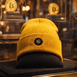 Gorro Bitcoin – Bordado sutil de Stack Sats | Gorro minimalista de criptomonedas | Gorro de invierno acogedor para Bitcoiners