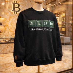 Bitcoin Periodic Table Sweatshirt | Personalized Crypto Pullover | Nerd Sweatshirt | BTC Gift