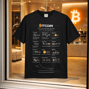 Bitcoin White Paper Shirt | Satoshi Nakamoto T-Shirt | Crypto Trader Tee | HODL Nerd Shirt | Unisex Garment Dyed