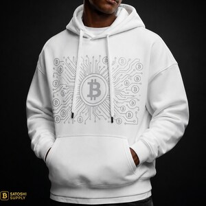 Bitcoin Hoodie | Crypto Hoodie | Unisex Blockchain Pullover | BTC Streetwear | Bitcoin Sweatshirt | Crypto Trader Gift
