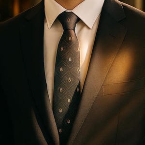 Bitcoin Slips - Kryptovaluta Affärs Slips - Finans Herrkläder